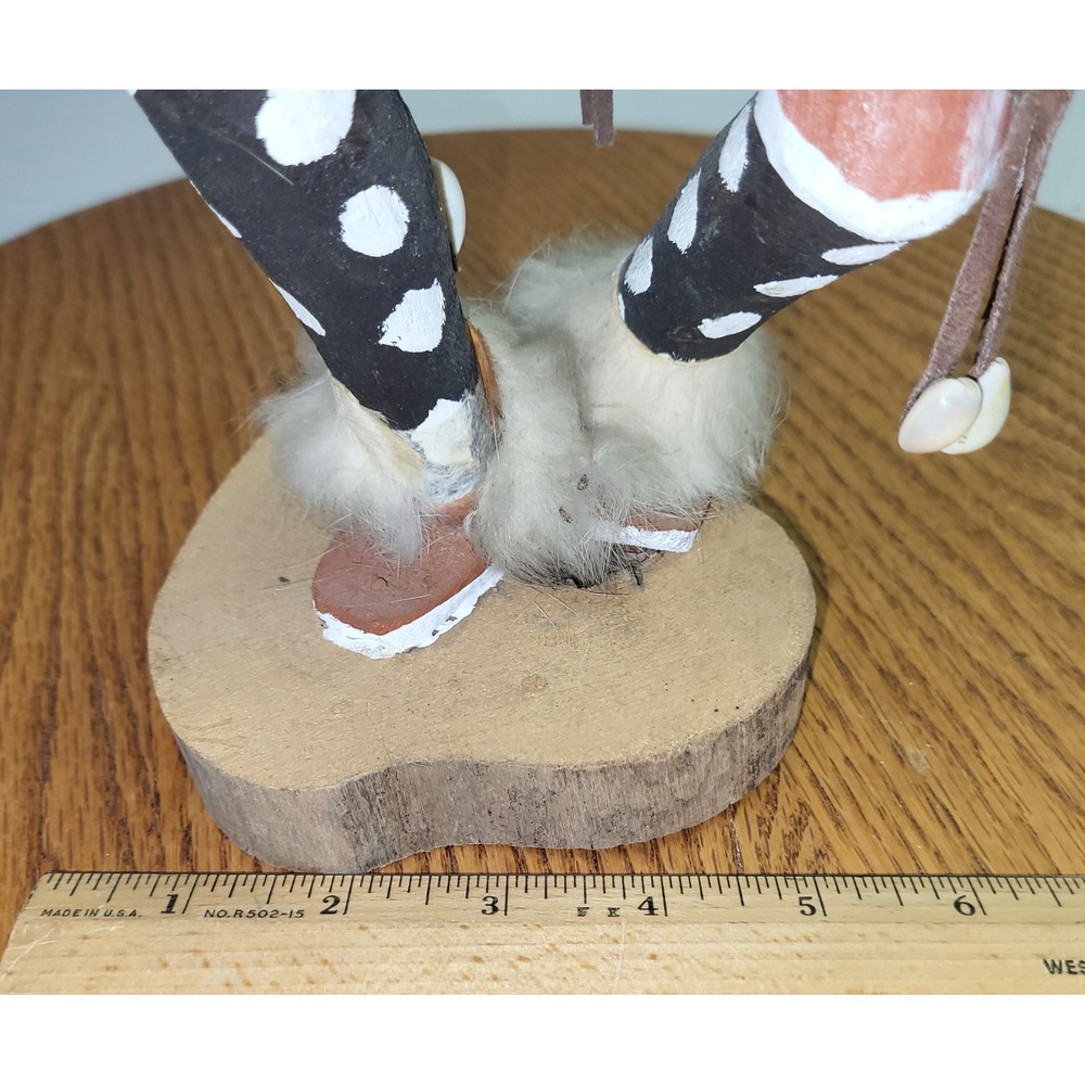M. Nelson Wolf Kachina Doll Handcrafted Native American Folk Art Figure 16in - Picture 5 of 10